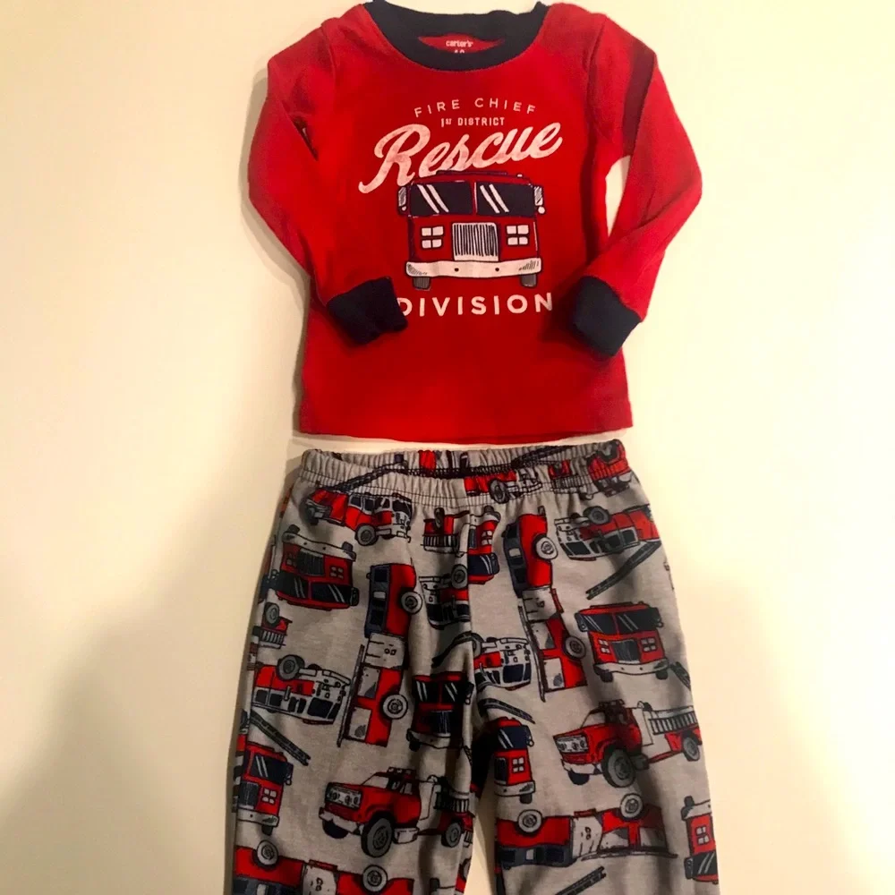boys fire truck pajamas 18 months